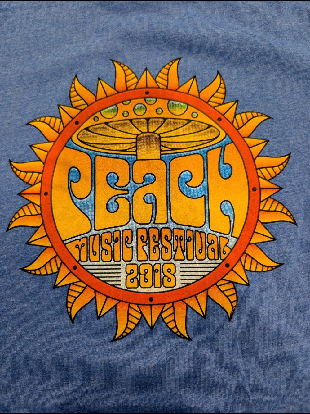 Peach Music Festival Official T-shirt Size XL Moe JRAD Gov't Mule Twiddle